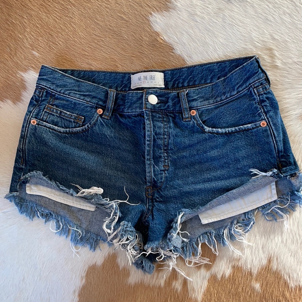 We The Free Cut Off Denim Shorts